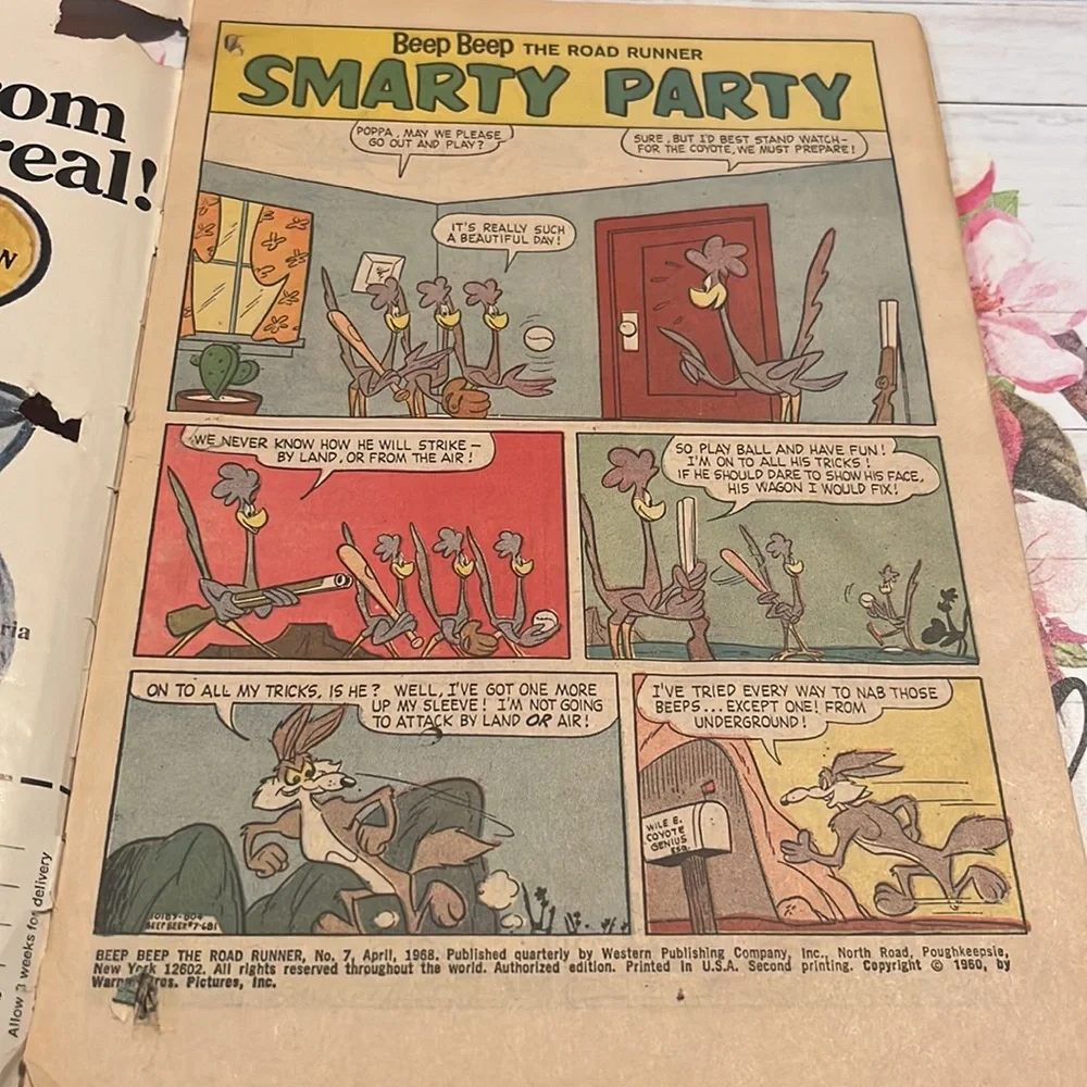 Vintage Beep Beep The Roadrunner Gold Key Comic Book April 1968